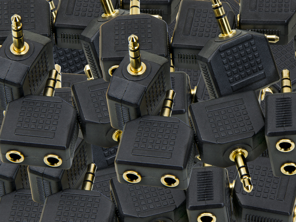 100pcs 3.5mm Stereo Dual Two Channel Female Ports Y Splitter Adapters 100pcs 3.5mm Stereo Dual Two Channel Female Ports Y Splitter Adapters